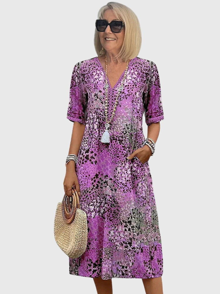 YVONNA | Floral midi dress
