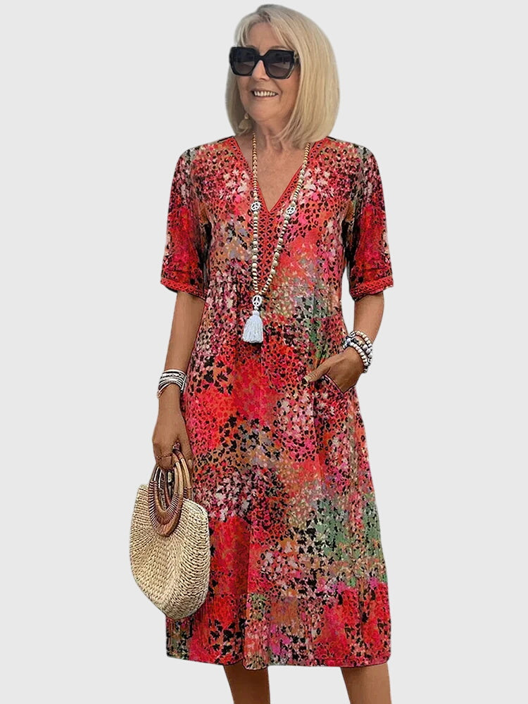 YVONNA | Floral midi dress