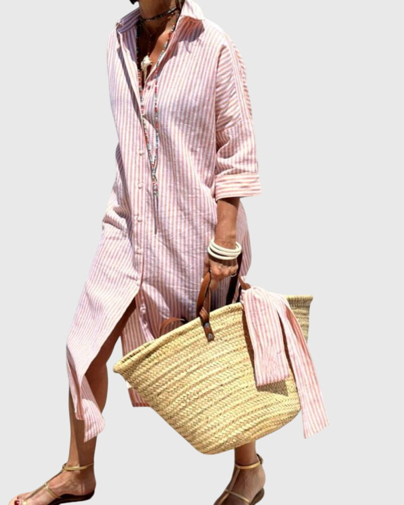 ELLEN | Striped midi dress
