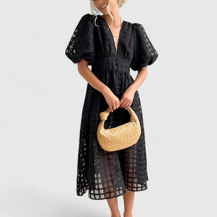 SAMANTHA | Elegant midi dress