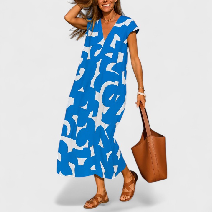 VALERY | Flowing V-neck dress