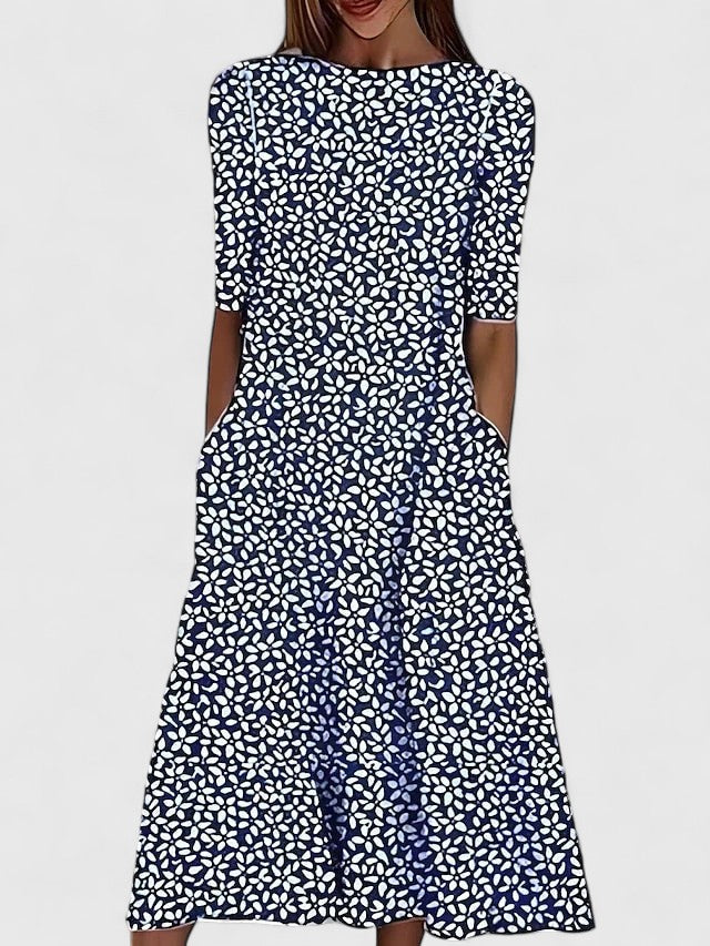 AISYAH | Floral midi dress